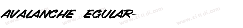 Avalanche Regular字体转换